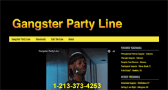 Desktop Screenshot of gangsterpartyline.com